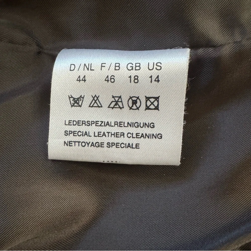 Frank Walder chocolate lamb leather jacket - Picture 8 of 9